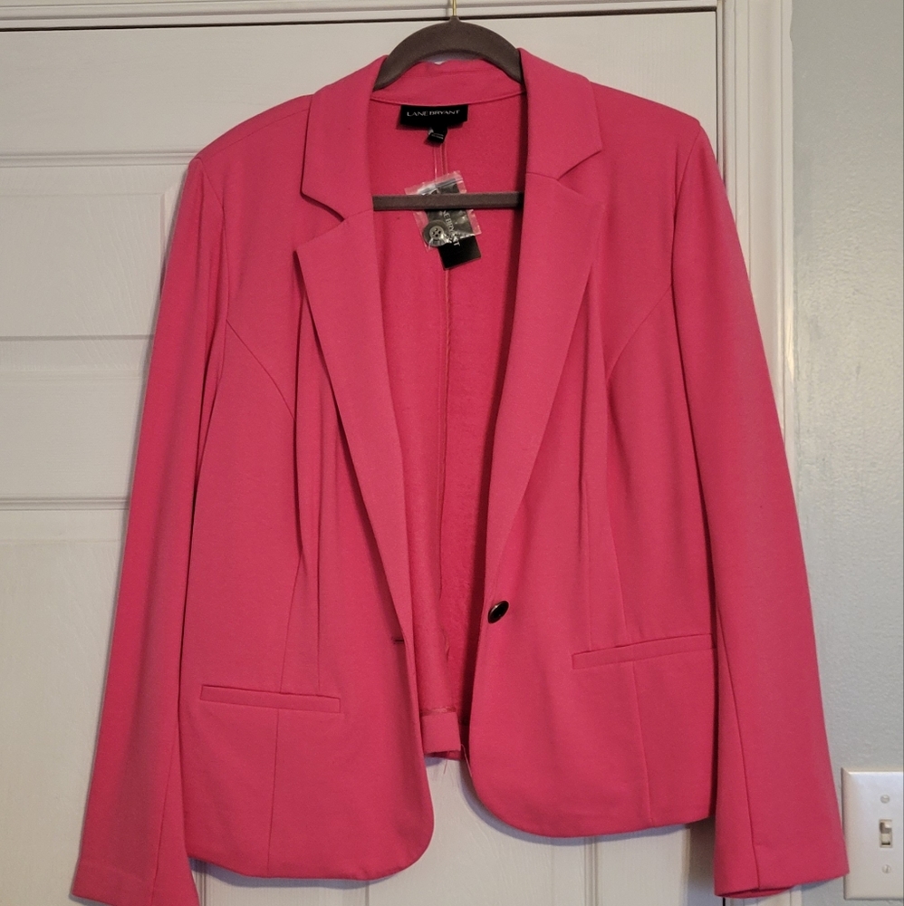 Lane Bryant Women's Pink Blazer NWT